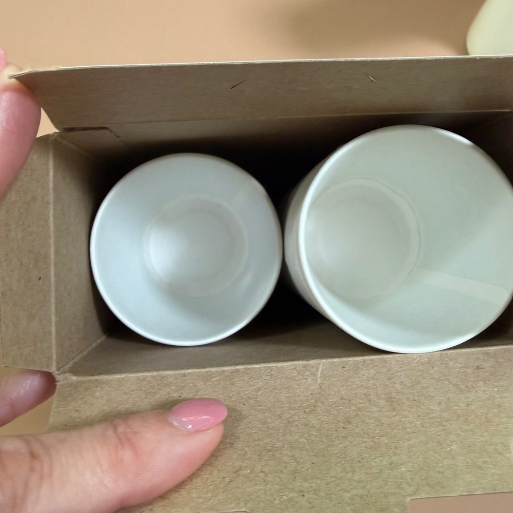 Dixie Cup Dispenser Stand Cream Silver MCM Mod Vintage w/Dixie Everyday 3oz cups - Picture 8 of 8